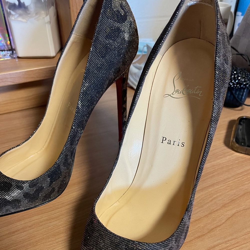 Christian Louboutin Pigalle 120 Glitter Mini